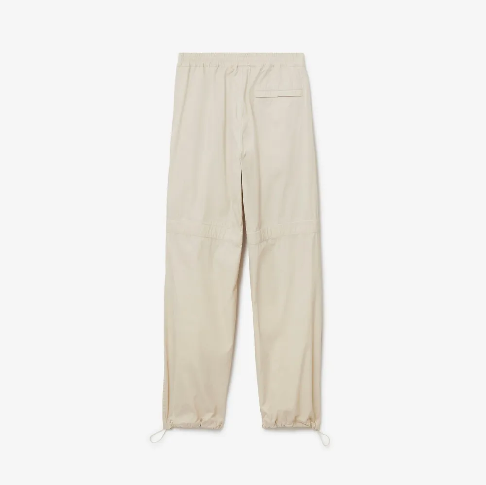 Cotton Blend Trousers in Wheat - Men | Burberry® Official
