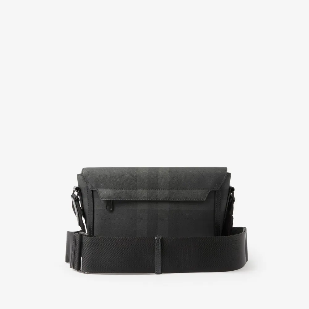 Small Wright Bag in Charcoal - Men, Canvas | Burberry® Official