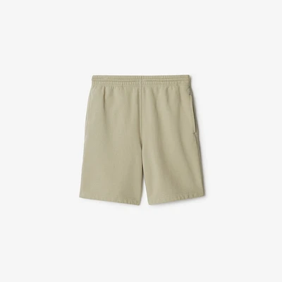 Cotton Shorts in Lichen - Men | Burberry® Official