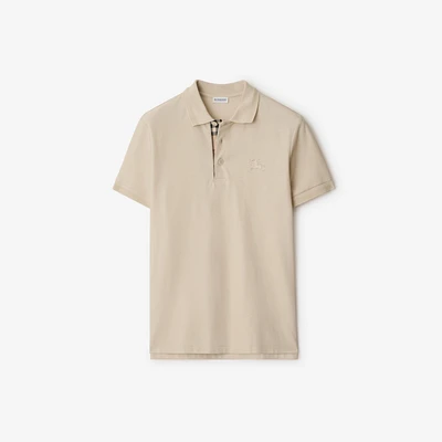 Cotton Polo Shirt in Clam - Men | Burberry® Official