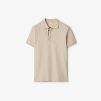 Cotton Polo Shirt in Clam - Men | Burberry® Official