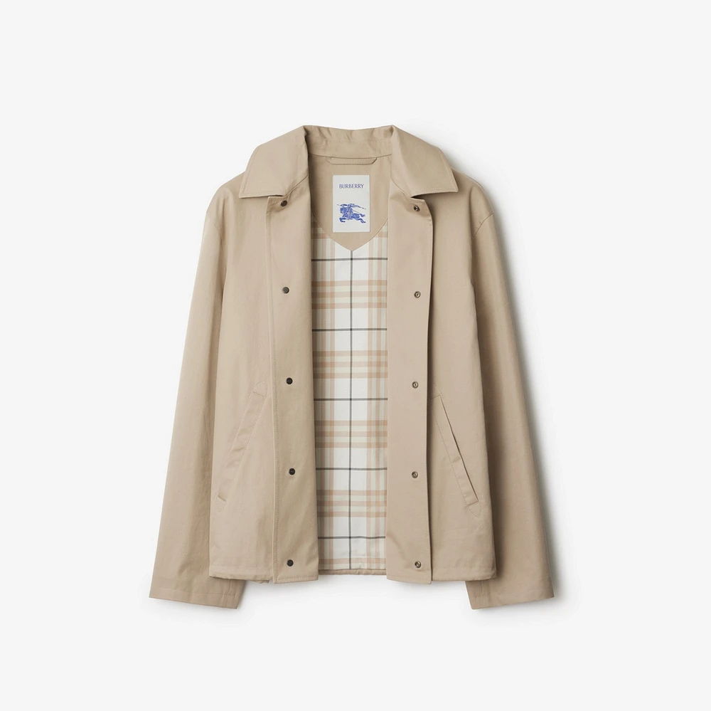 Gabardine Jacket in Fossil - Men | Burberry® Official