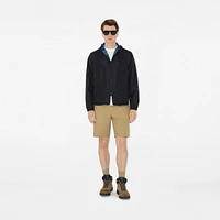 Reversible Check Hooded Jacket in Hyacinth blue - Men | Burberry® Official