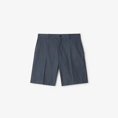 Cotton Chino Shorts in Magnet - Men | Burberry® Official
