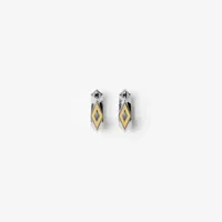 Small Hollow Hoop Earrings in Silver/gold - Women | Burberry® Official
