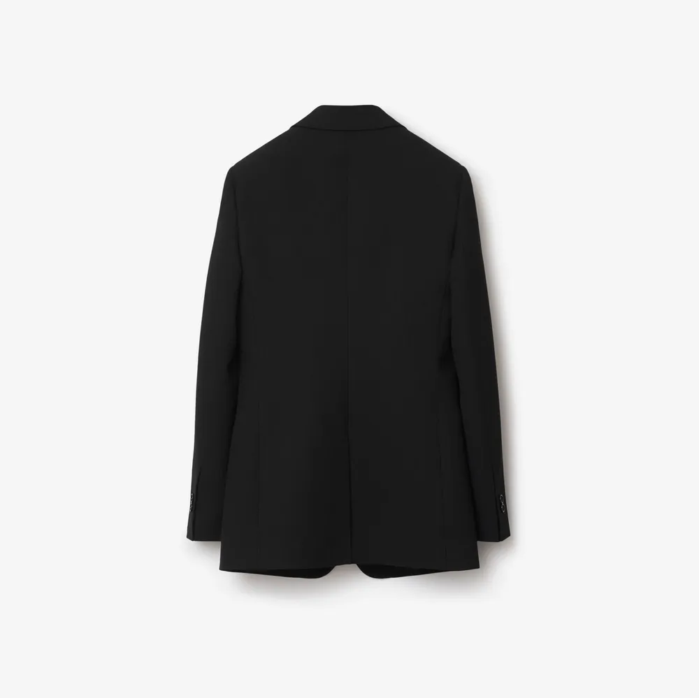 Wool Tailored Jacket in Black - Women | Burberry® Official