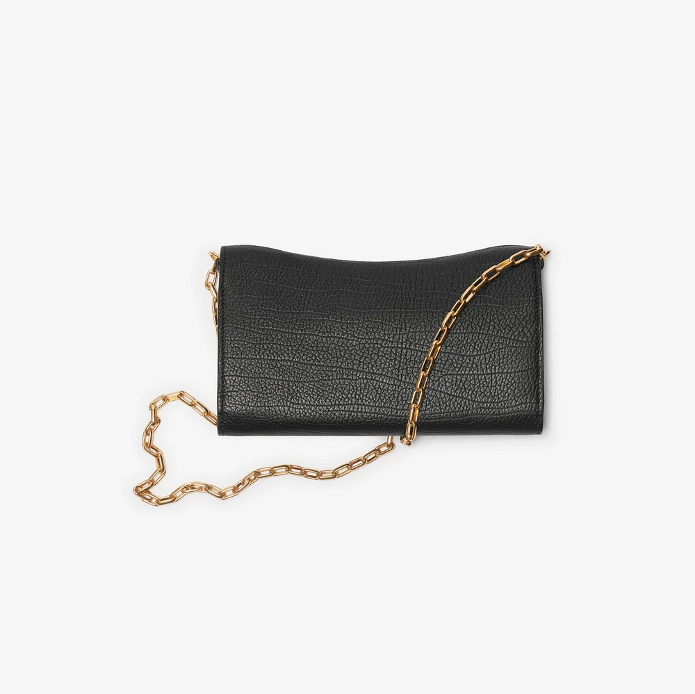 Rocking Horse Chain Strap Wallet​ in Black - Women | Burberry® Official