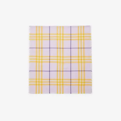 Check Wool Scarf in Haze | Burberry® Official