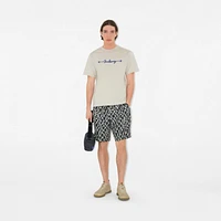 Knot Logo Cotton T-shirt in Sail - Men | Burberry® Official