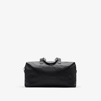 Embossed Check Duffle Bag in Black - Men | Burberry® Official
