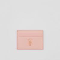 Grainy Leather TB Card Case in Dusky Pink - Women | Burberry® Official