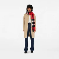 Check Cashmere Scarf in Red | Burberry® Official