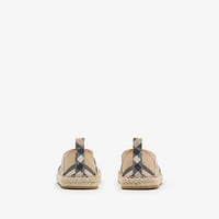 Check Espadrilles in Sand