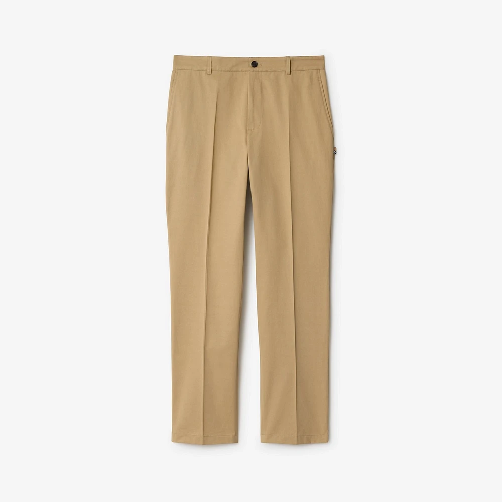 Cotton Chinos in Flax beige - Men | Burberry® Official