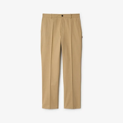 Cotton Chinos in Flax beige - Men | Burberry® Official