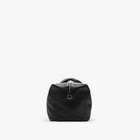 Embossed Check Duffle Bag in Black - Men | Burberry® Official