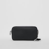 Small Logo Embossed Leather Bag in Black - Women | Burberry® Official