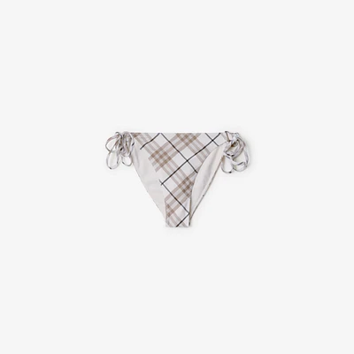 Check Bikini Briefs in Cotton - Women, Nylon | Burberry® Official