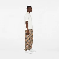 Check Twill Trousers in Sand - Men | Burberry® Official