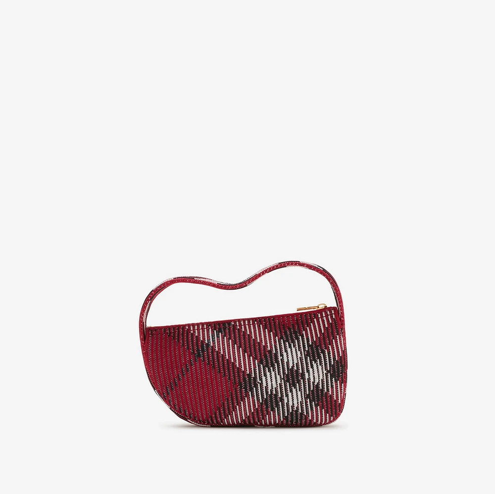 Check Mini Knitted Bag​ in Scarlet - Women | Burberry® Official