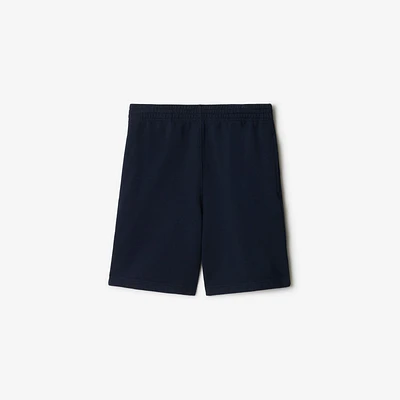 Cotton Shorts in Navy - Men | Burberry® Official