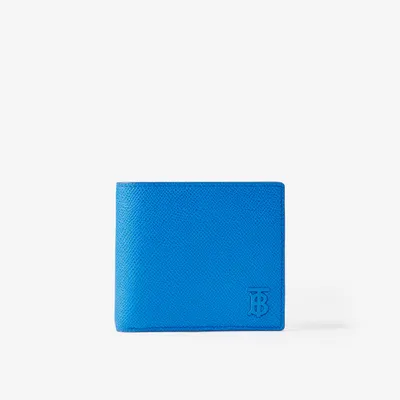 Grainy Leather TB Card Case in Rich Navy - Women