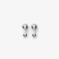 Engraved Check Cufflinks​ in Silver - Men | Burberry® Official