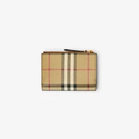 Small Check Bifold Wallet in Archive beige - Women | Burberry® Official