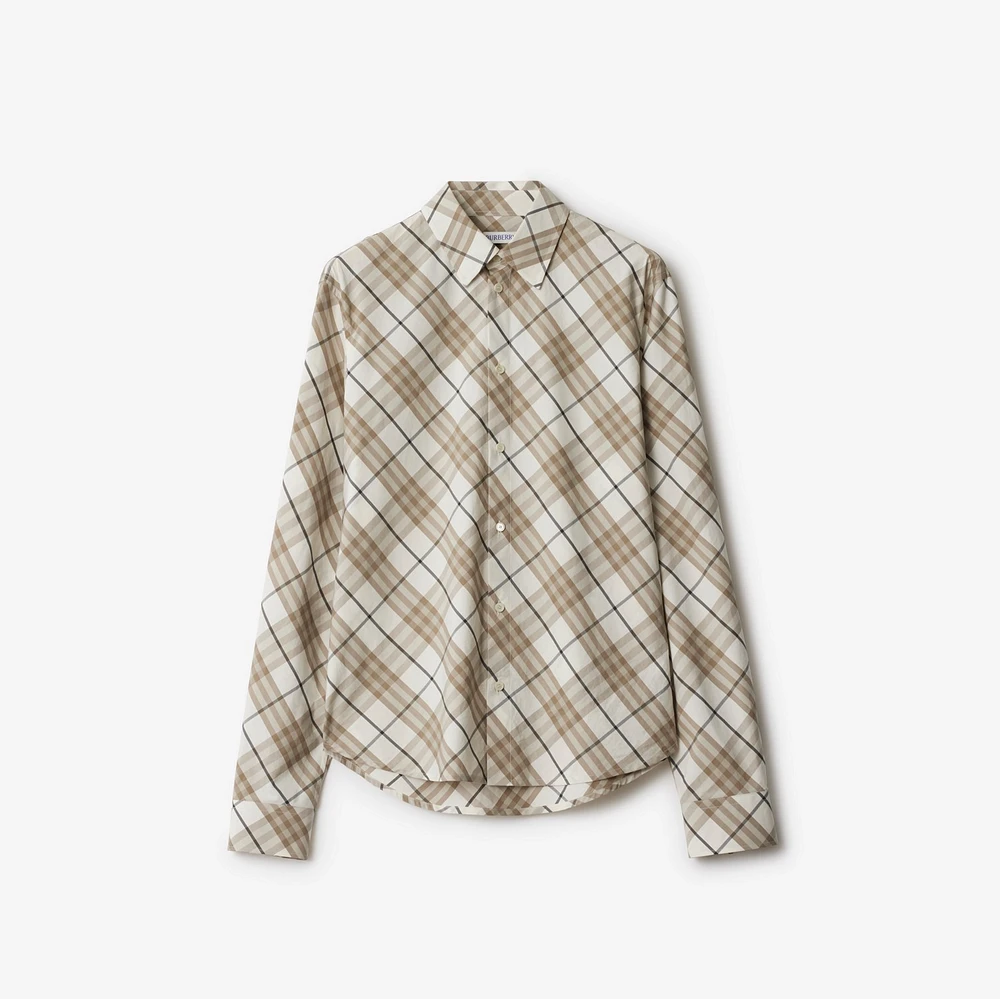 Regular Fit Check Cotton Shirt - Men | Burberry® Official