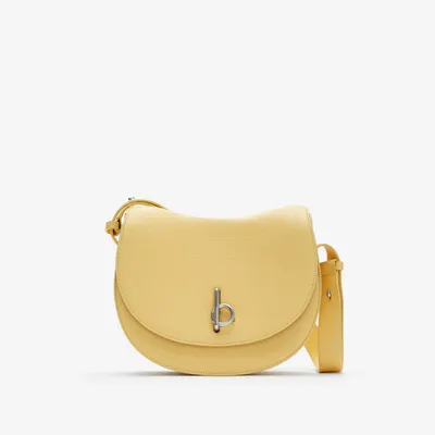 Medium Rocking Horse Bag in Daffodil, grainy leather - Women | Burberry® Official