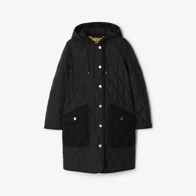 Quilted Thermoregulated Coat in Black - Women, Nylon | Burberry® Official