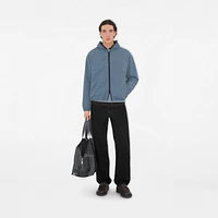 Reversible Check Hooded Jacket in Pewter - Men | Burberry® Official