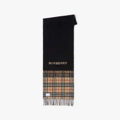 Reversible Check Cashmere Scarf in Archive beige/ | Burberry® Official