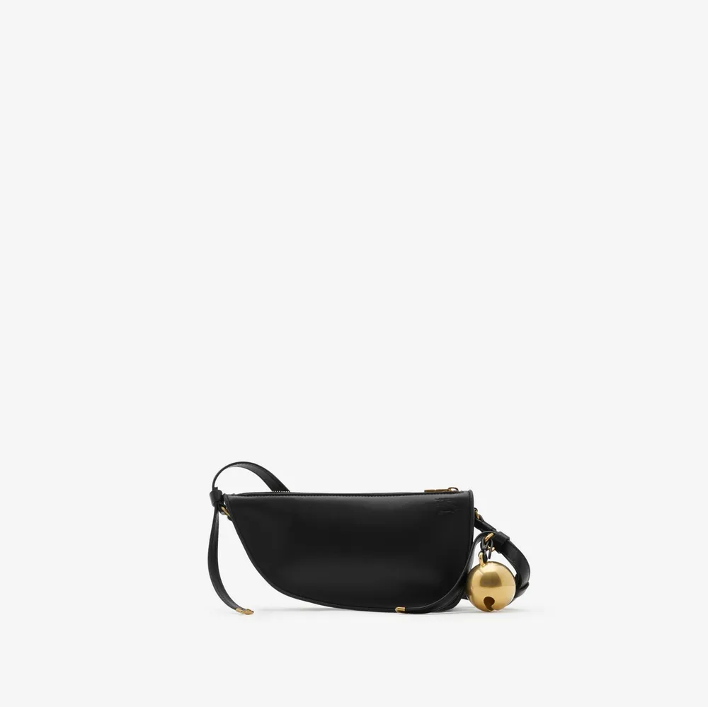 Mini Shield Sling Bag in Black - Women, Leather | Burberry® Official