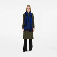 Reversible EKD Check Cashmere Scarf in Knight | Burberry® Official