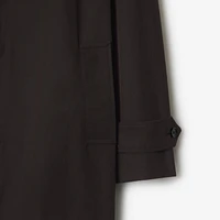 Long Highgrove Gabardine Car Coat in Cog - Men | Burberry® Official