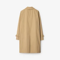 Long Gabardine Car Coat in Flax - Men, Cotton | Burberry® Official