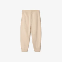 Check Label Cotton Jogging Pants in Calico | Burberry® Official