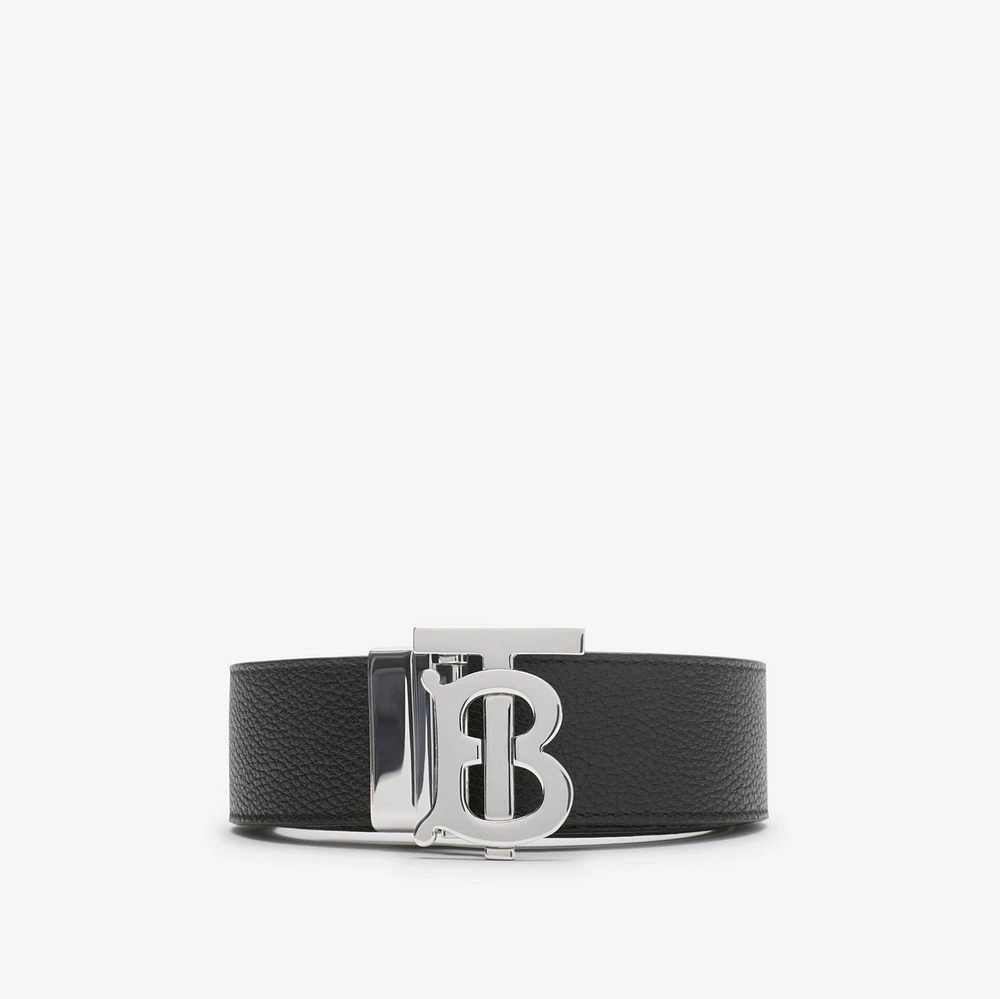 Reversible Leather TB Belt in Black/tan - Men | Burberry® Official
