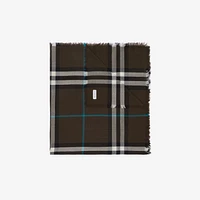 Check Wool Scarf in Snug | Burberry® Official