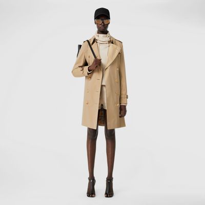 The Mid-length Kensington Heritage Trench Coat Honey | Burberry® Official