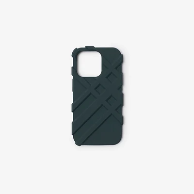 Check iPhone 15 Pro Case in Vine - Men | Burberry® Official