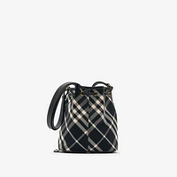 Mini Check Bucket Bag in Black/calico - Women | Burberry® Official