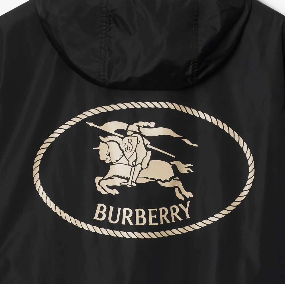 Knight Stamp Nylon Jacket in Black - Men | Burberry® Official