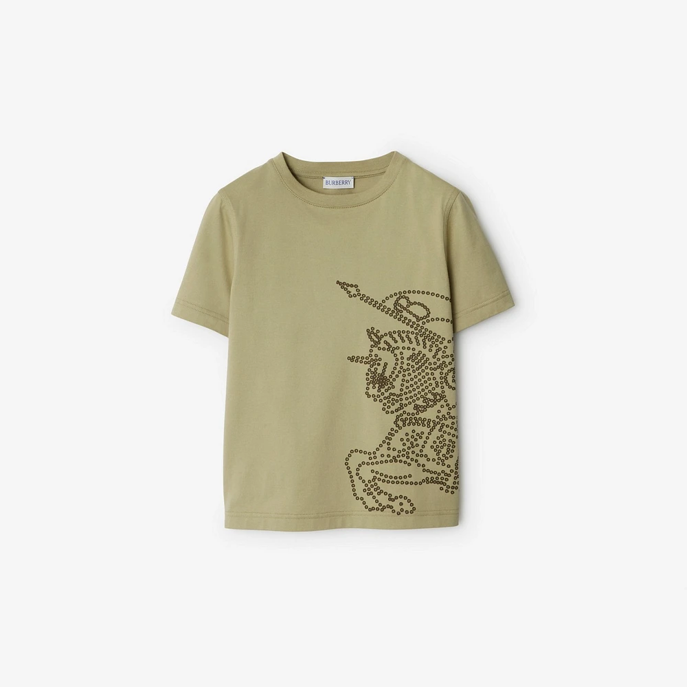 EKD Cotton T-shirt in Hunter | Burberry® Official