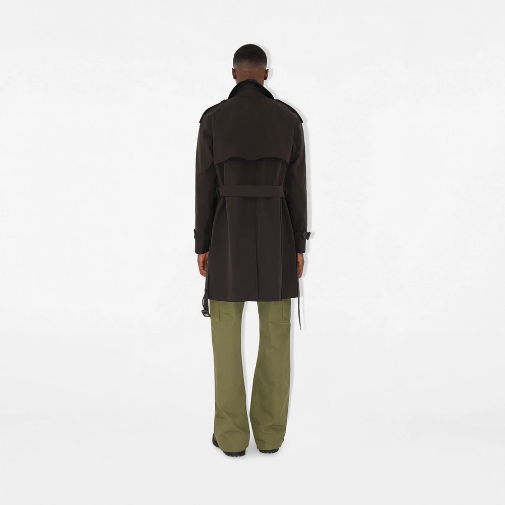Mid-length Highgrove Gabardine Trench Coat in Cog - Men | Burberry® Official