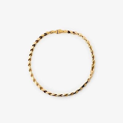 Hollow Cuban Chain Necklace in Gold - Women | Burberry® Official