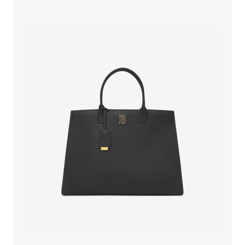 Large London Tote Bag in Briar Brown/black