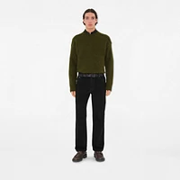 Reversible Check Belt in Charcoal/graphite - Men | Burberry® Official