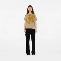 EKD Cotton T-shirt in Hunter - Women | Burberry® Official